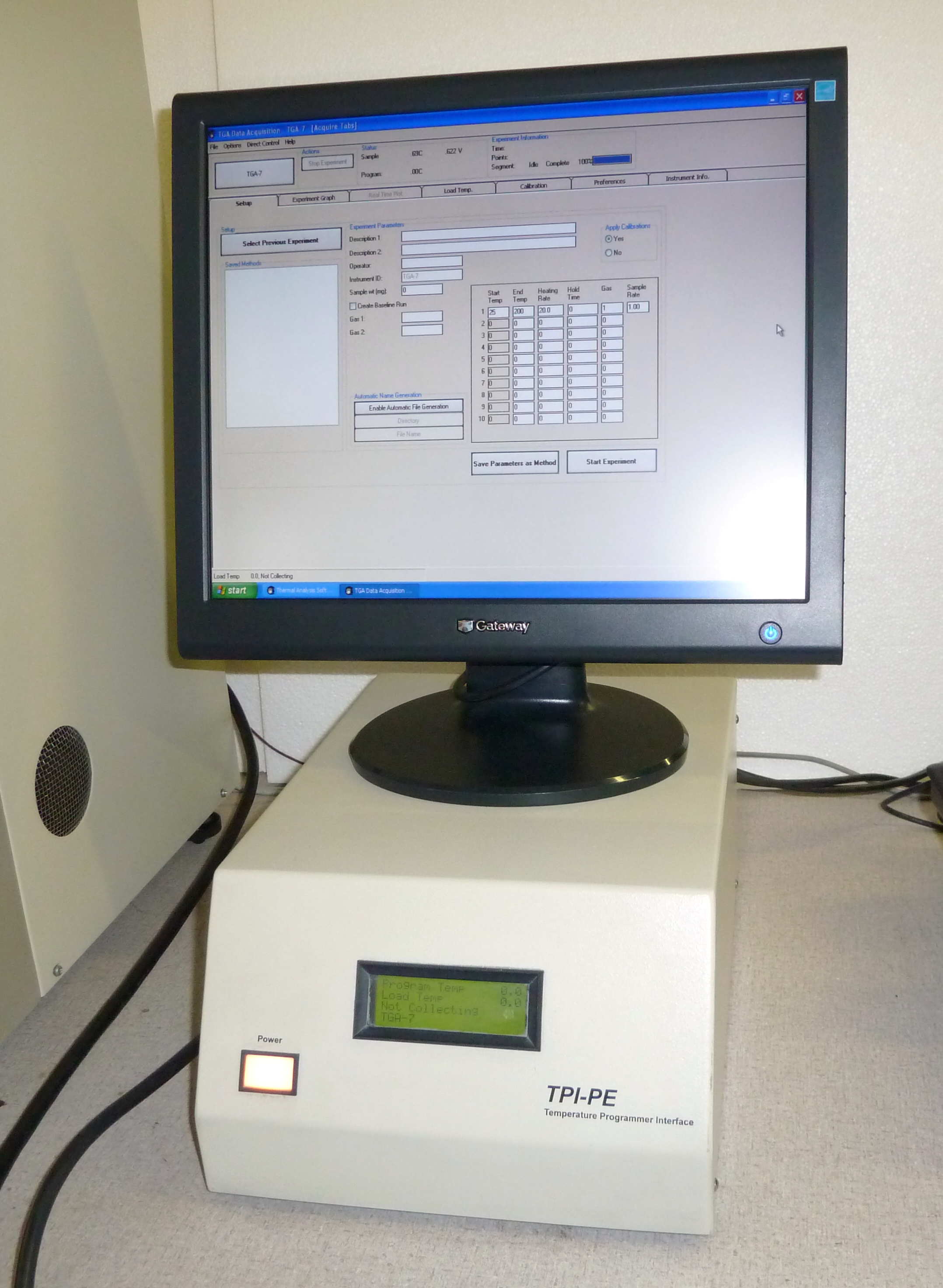 (image for) NEW SOFTWARE and INTERFACE for Perkin Elmer TGA and DSC 7 series